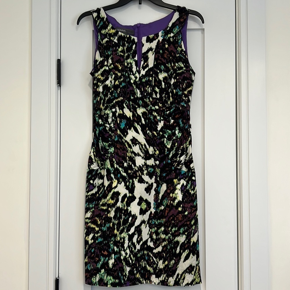 Donna Ricco purple pattern dress - size 8